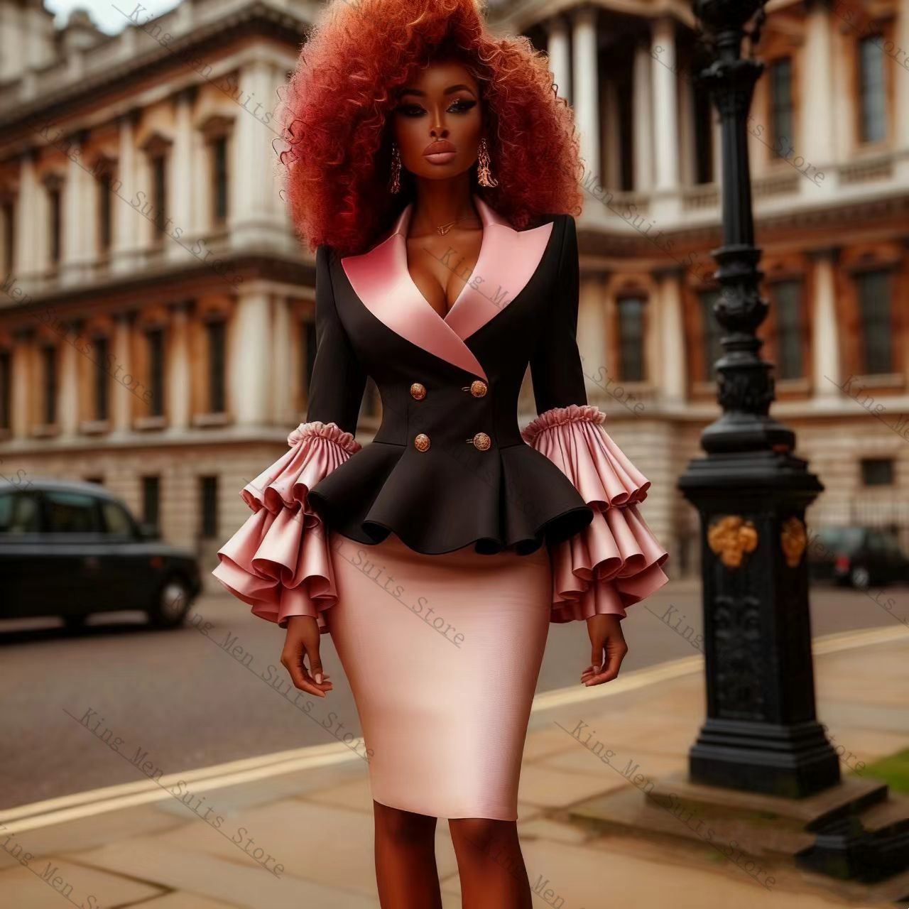 Black Pink Women Suit Set 2 Pc - Women'S Formal Jackets To Wear With Dresses review and price