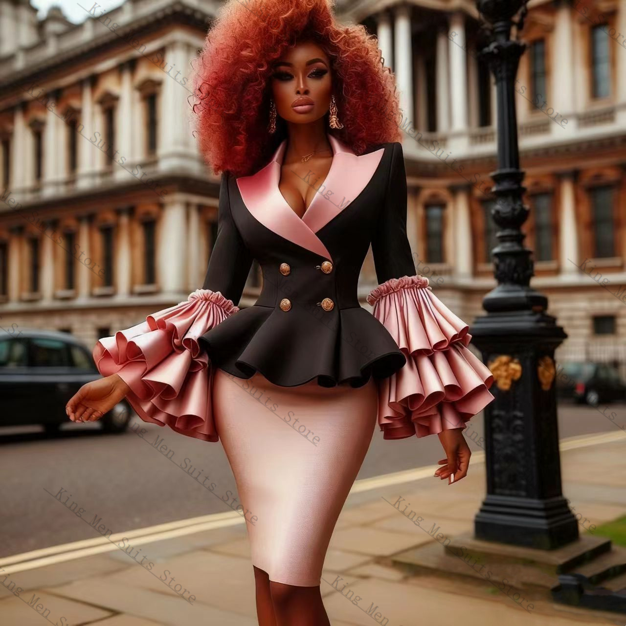 Black Pink Women Suit Set 2 Pc - Women'S Formal Jackets To Wear With Dresses review and price